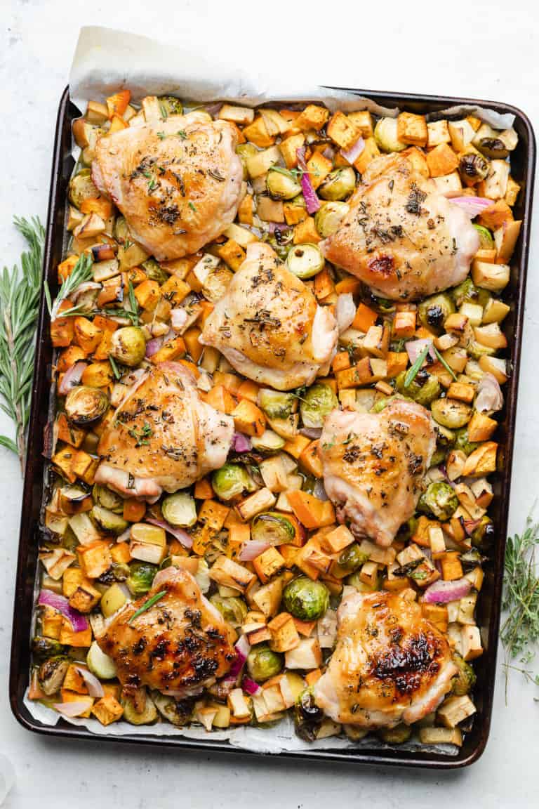 Fall One-Pan Chicken And Veggies