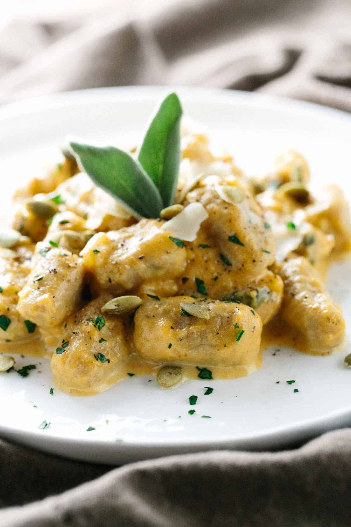 Gnocchi with Pumpkin Sage Sauce