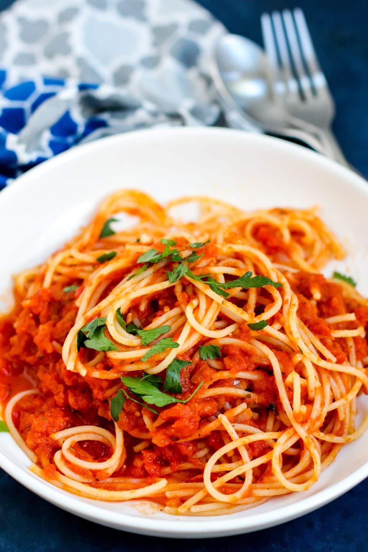 Pumpkin Marinara Pasta