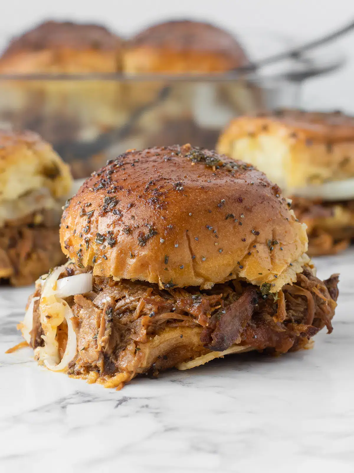 Apple Butter BBQ Pork Sliders