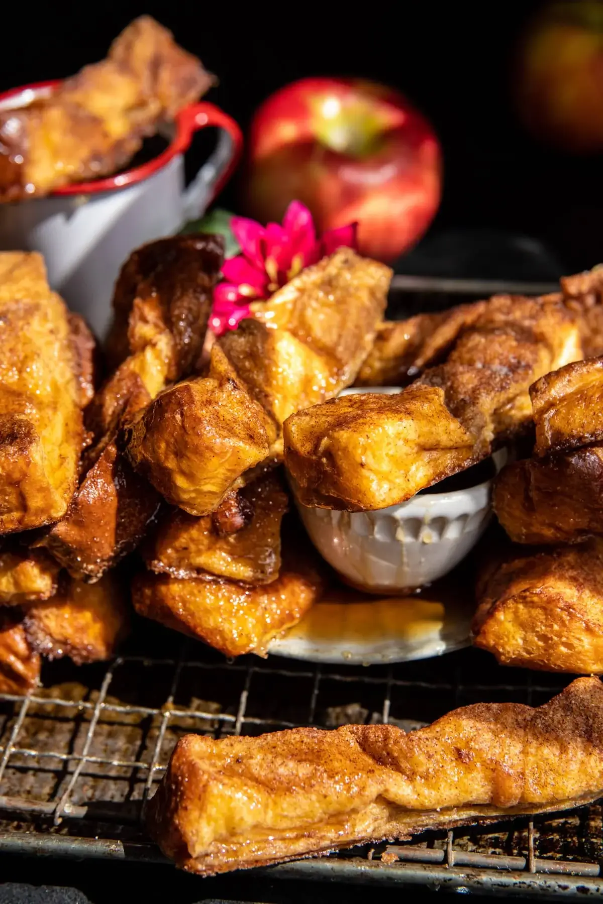 Apple Butter Cinnamon French Toast Sticks