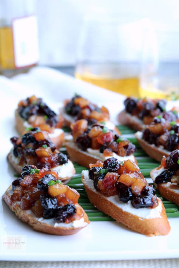Apple Chutney Bruschetta