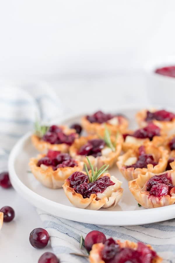 Apple Cranberry Brie Bites
