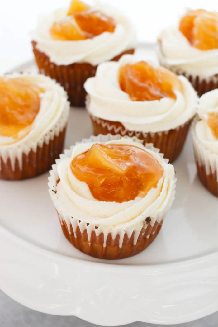 Apple Pie Stuffed Cupcakes