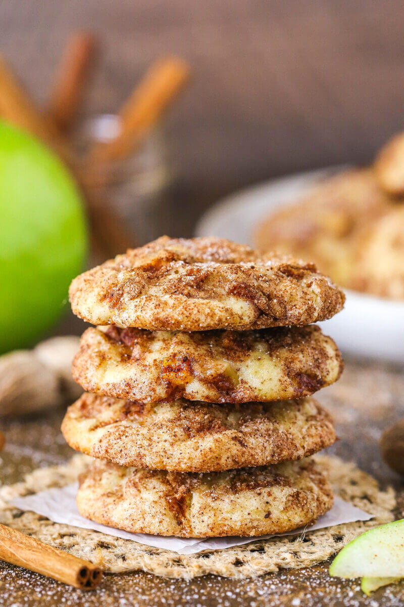Apple Snickerdoodle Cookies