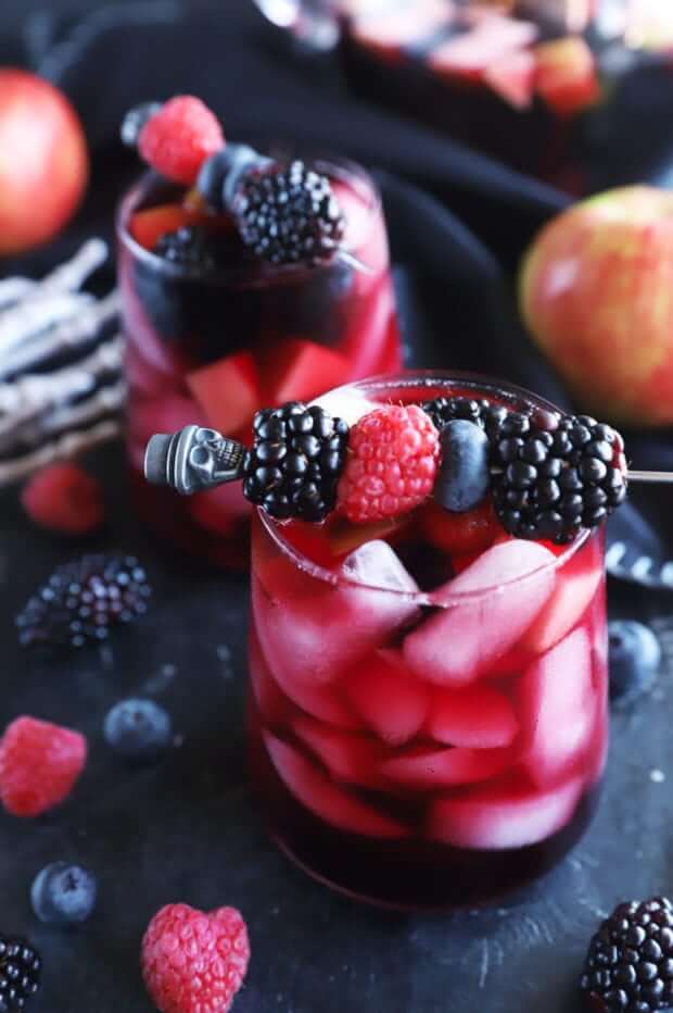 Bloody Sangria Halloween Punch