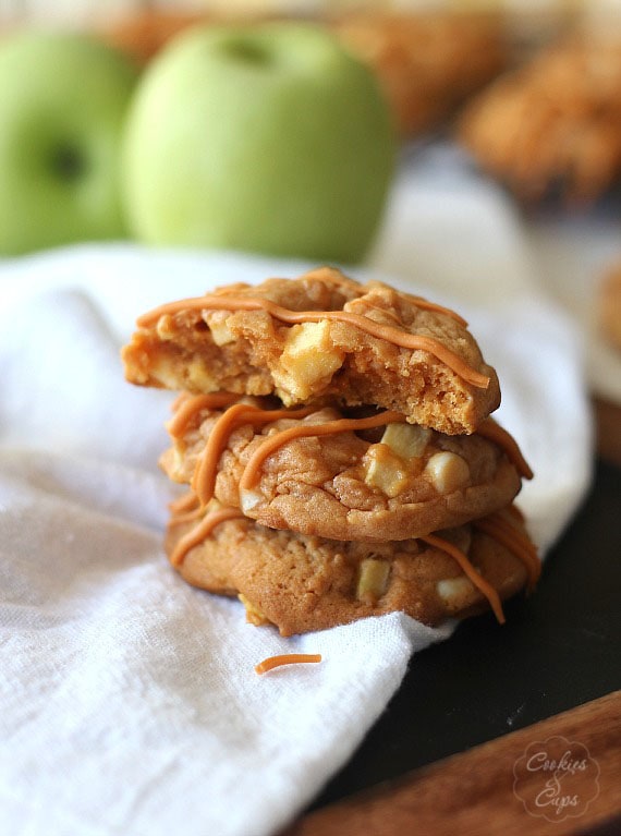 Butterscotch Apple Pudding Cookies