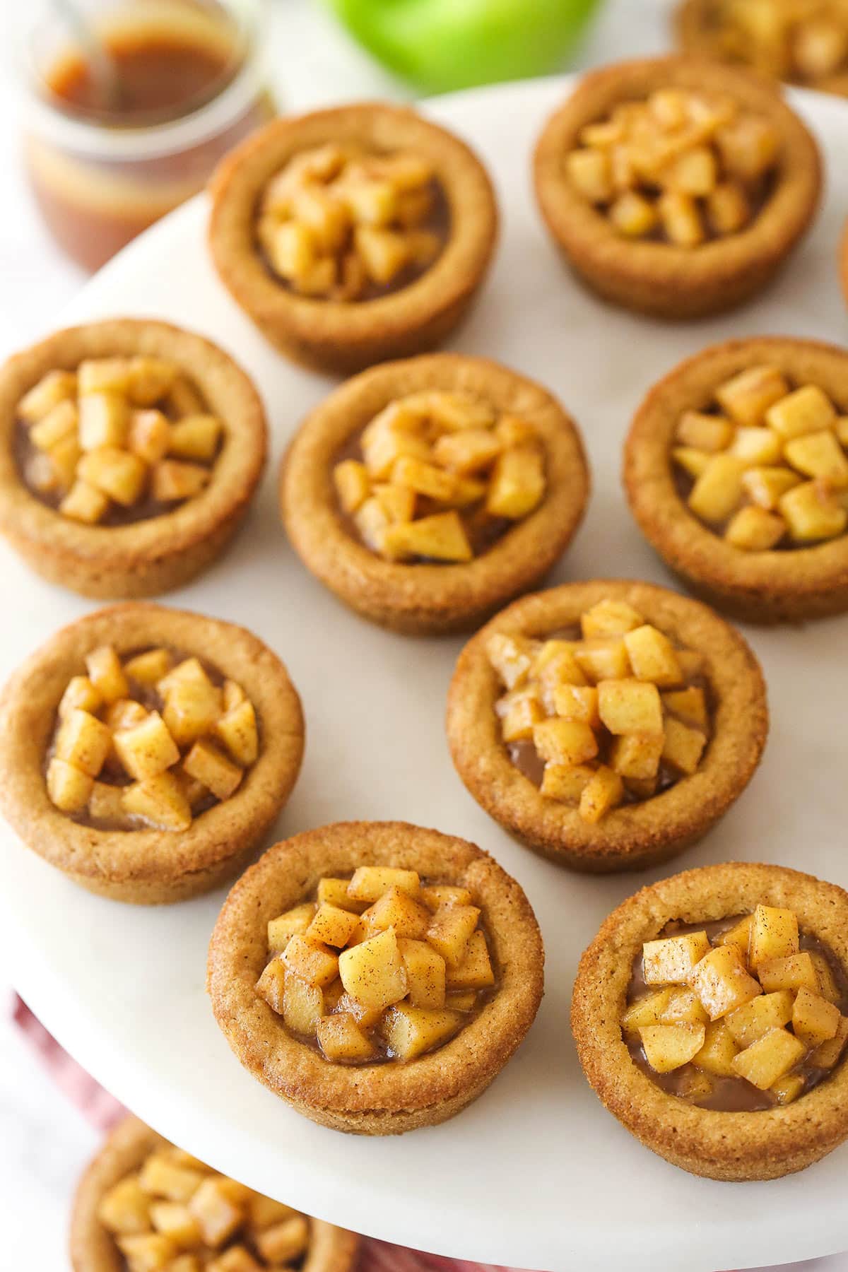 Caramel Apple Cookie Cups