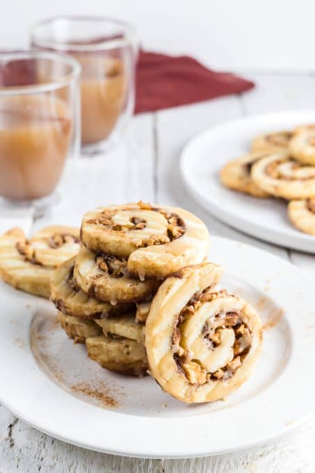 Caramel Apple Pie Crust Cookies