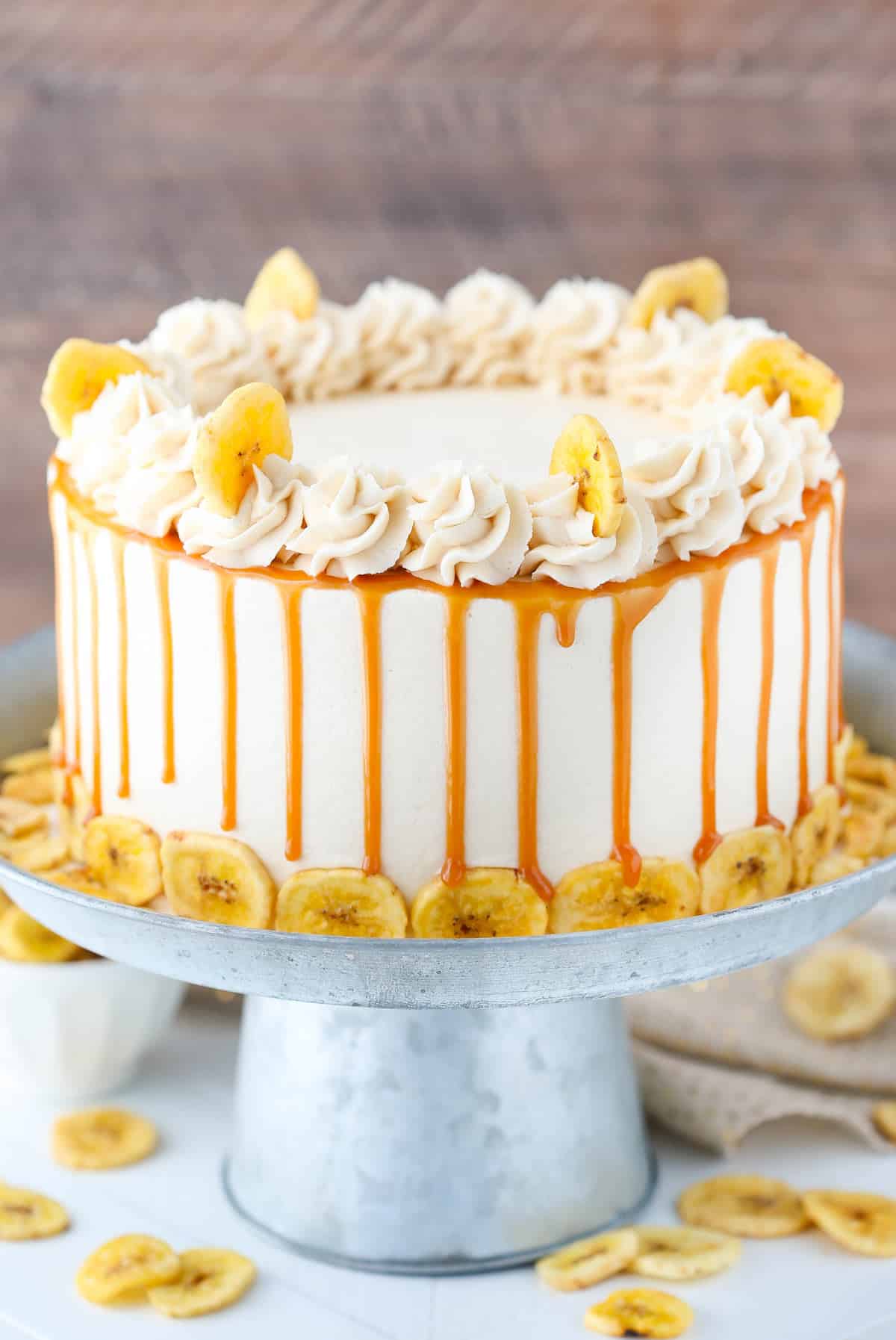 Caramel Banana Layer Cake