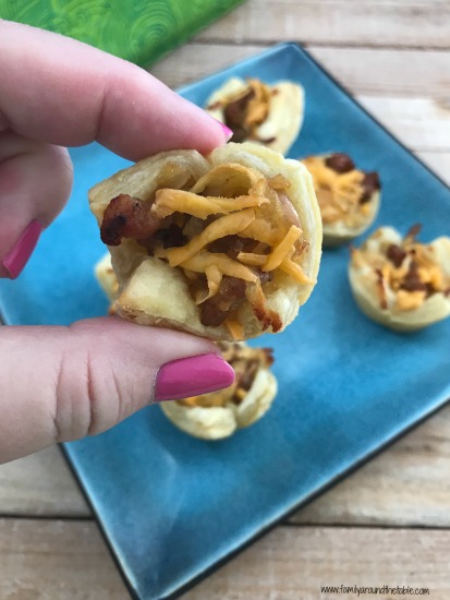 Cheesy Apple Sausage Pastry Bites