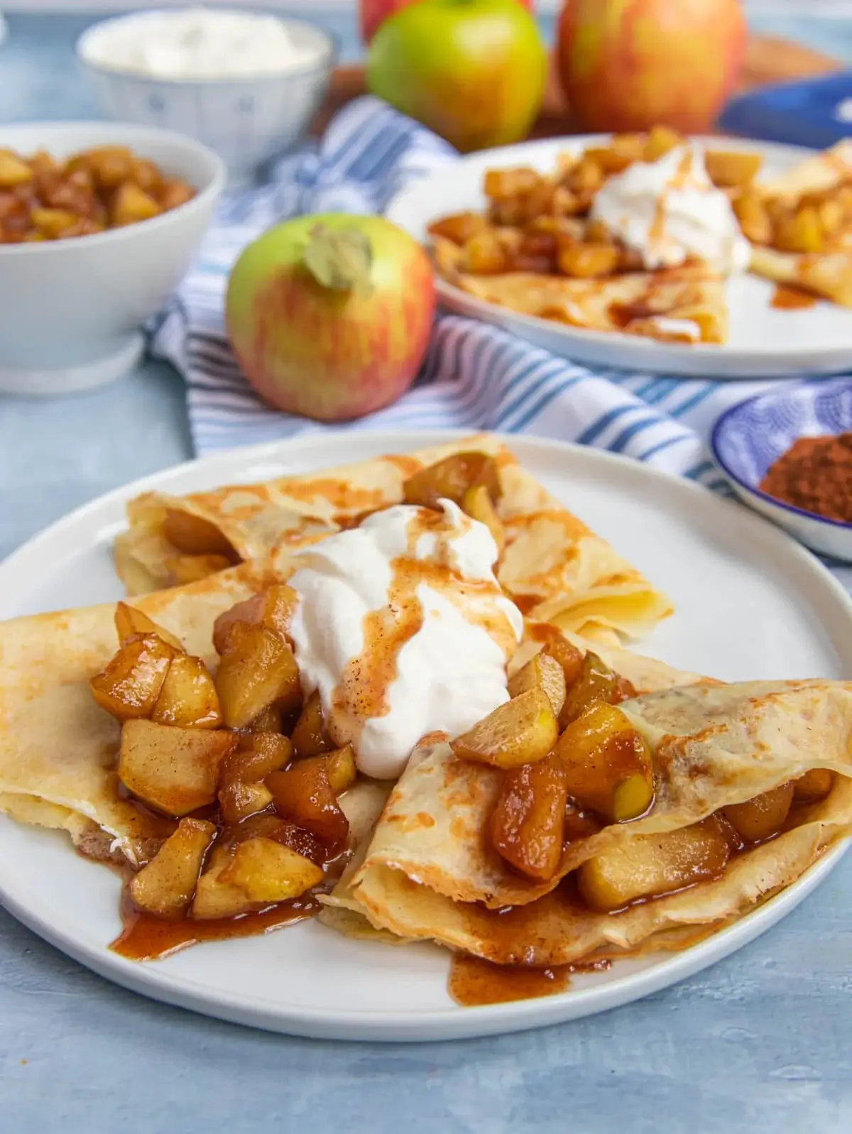 Cinnamon Apple Crepes