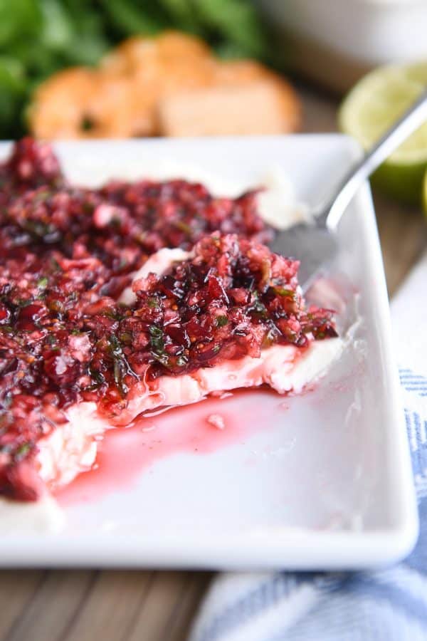 Cranberry-Jalapeno Cream Cheese Dip