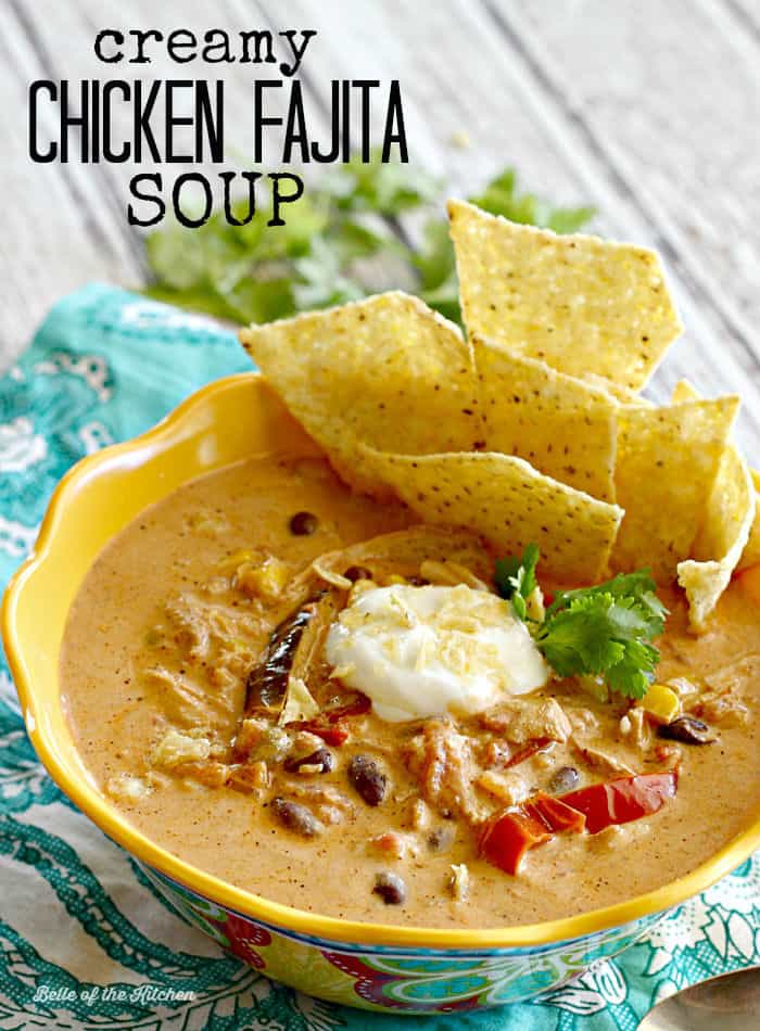 Creamy Chicken Fajita Soup