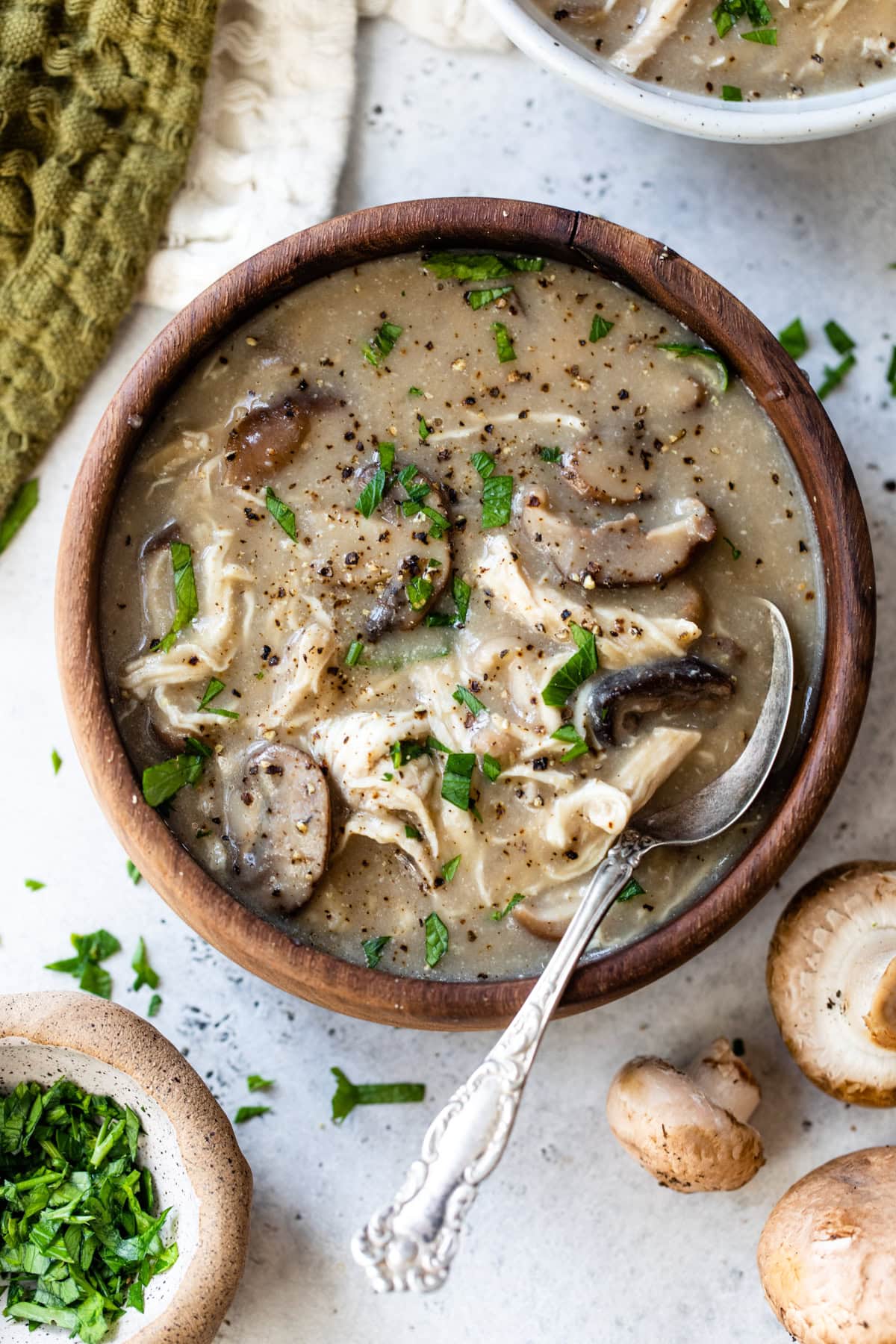 Creamy Chicken and Mushroom Soup
