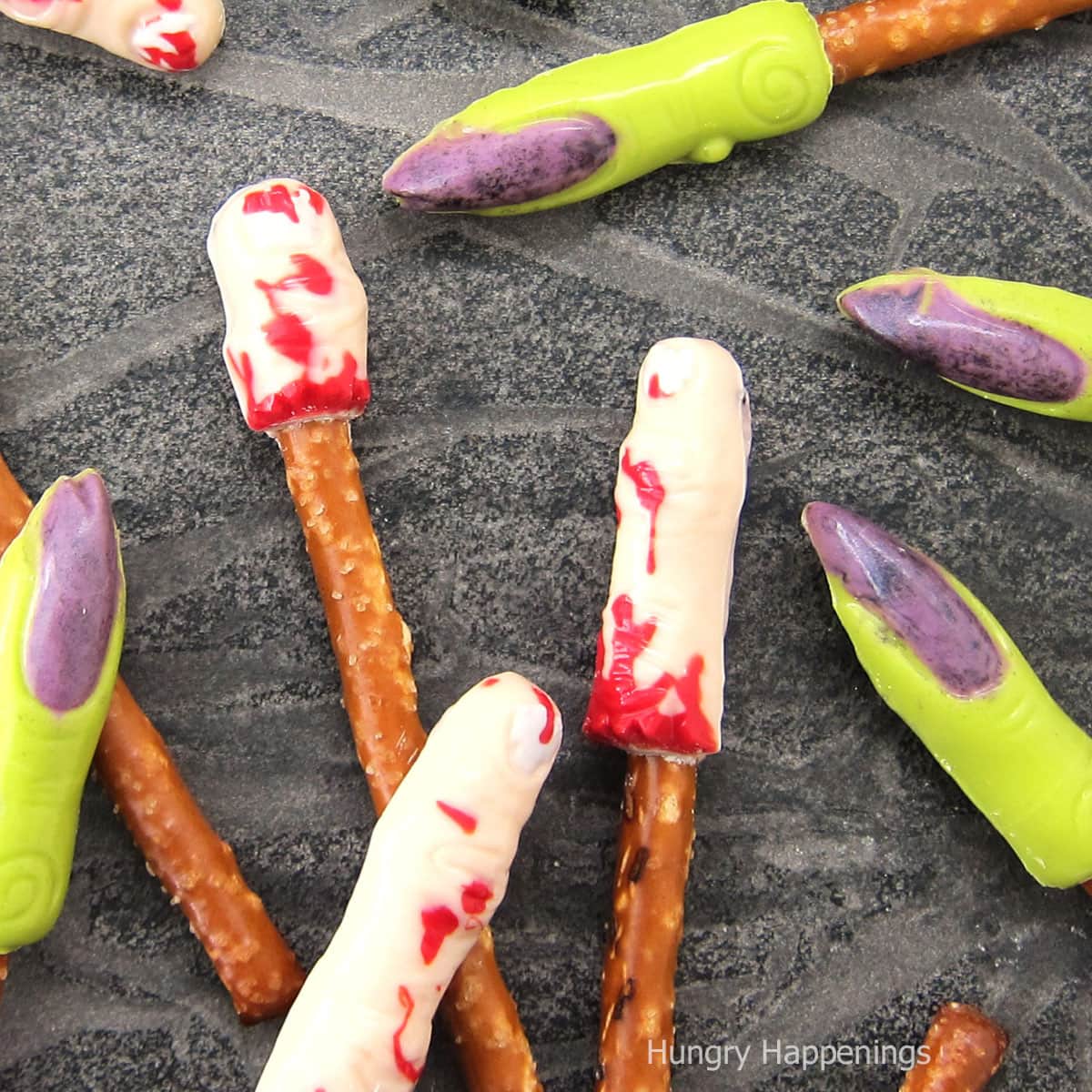 Creepy Pretzel Fingers For Halloween