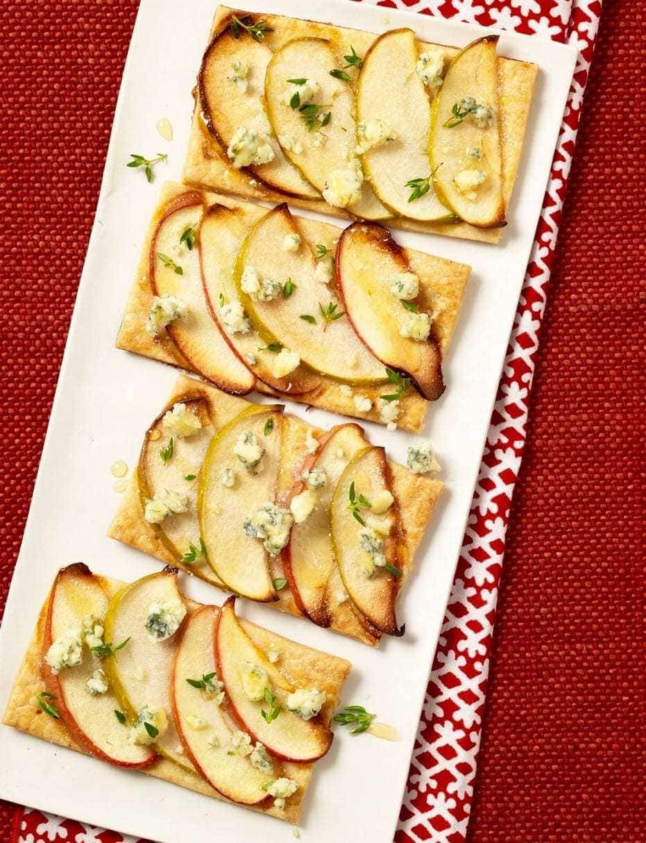 Easy Apple Tarts with Blue Cheese and Honey