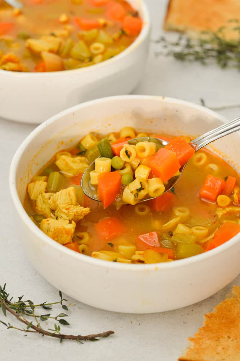 Easy Chicken and Vegetable Noodle Soup