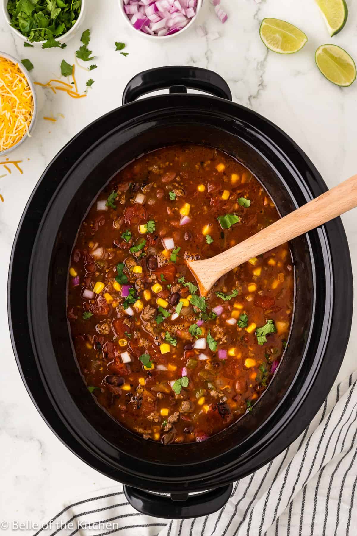 Easy Slow Cooker Taco Soup