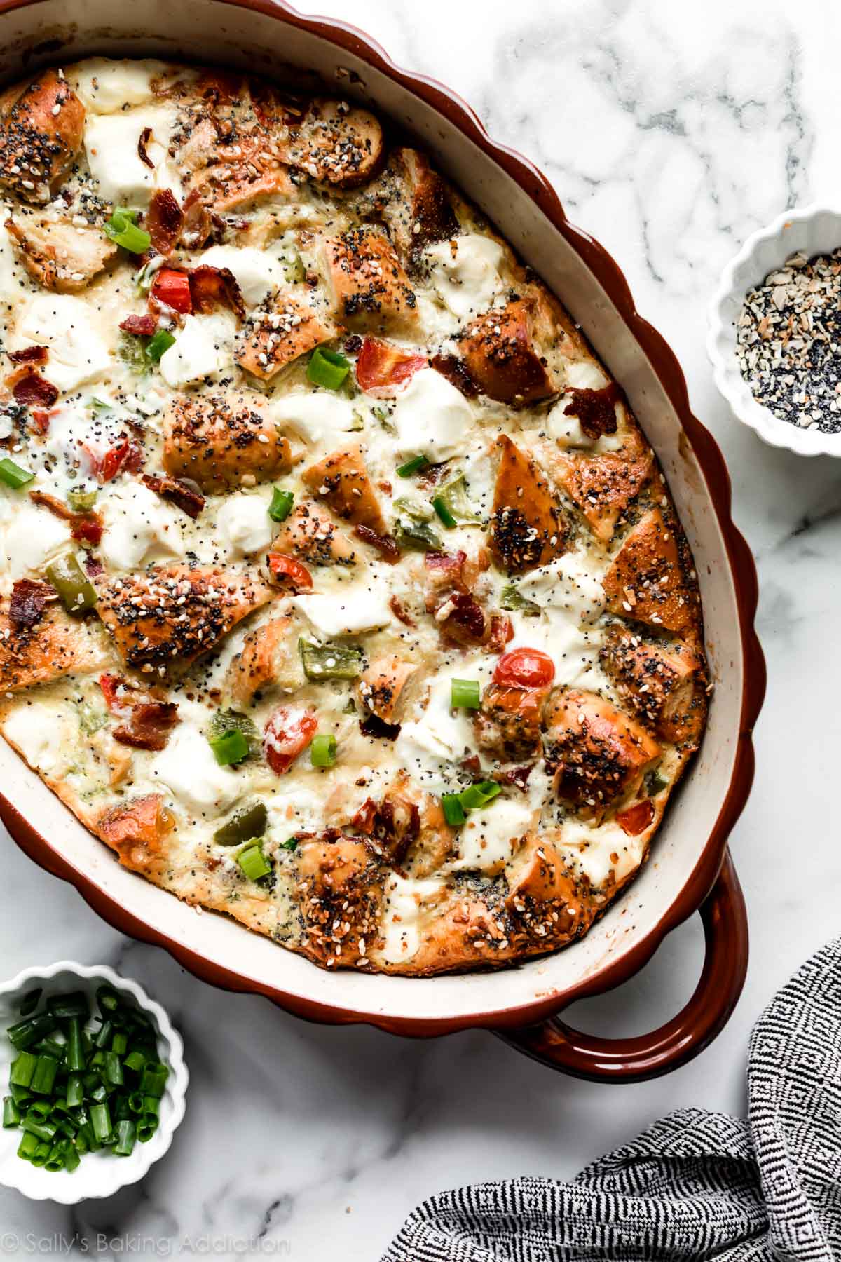 Everything Bagel Breakfast Casserole
