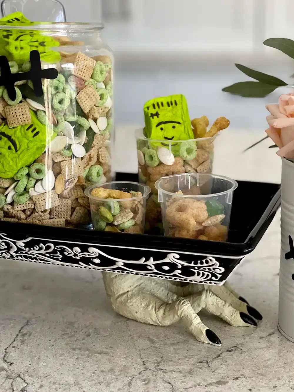 Frankenstein Halloween Snack Mix