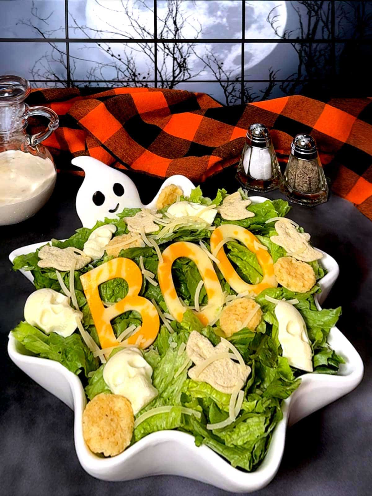 Ghostly Caesar Salad