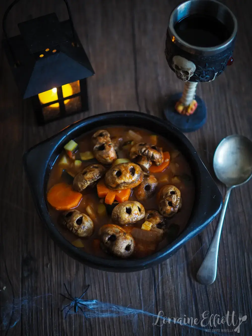 Ghoulish Skull & Pumpkin Soup For Halloween!