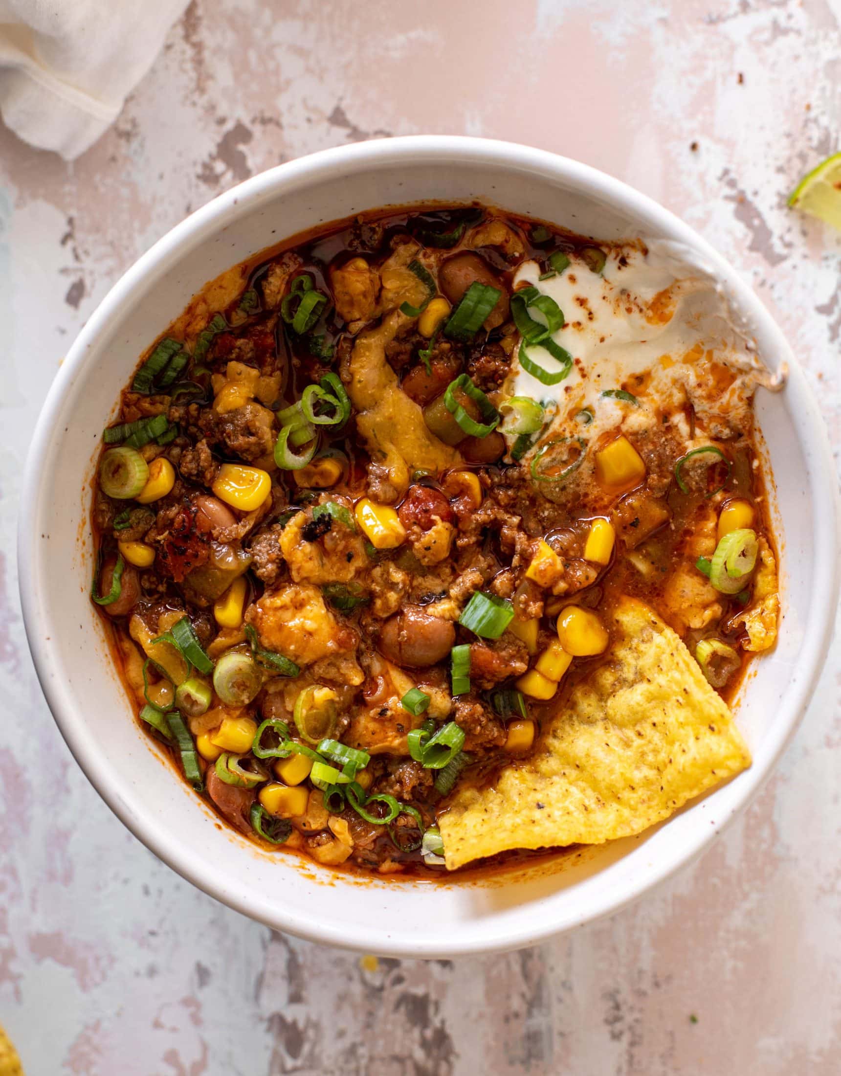 Green Chile Taco Soup