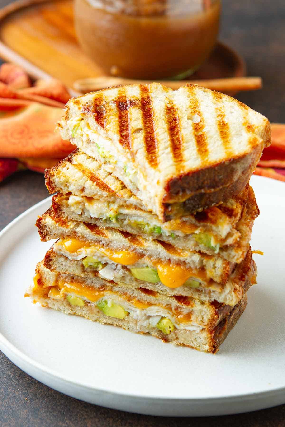Grilled Turkey Sandwich with Apple Butter