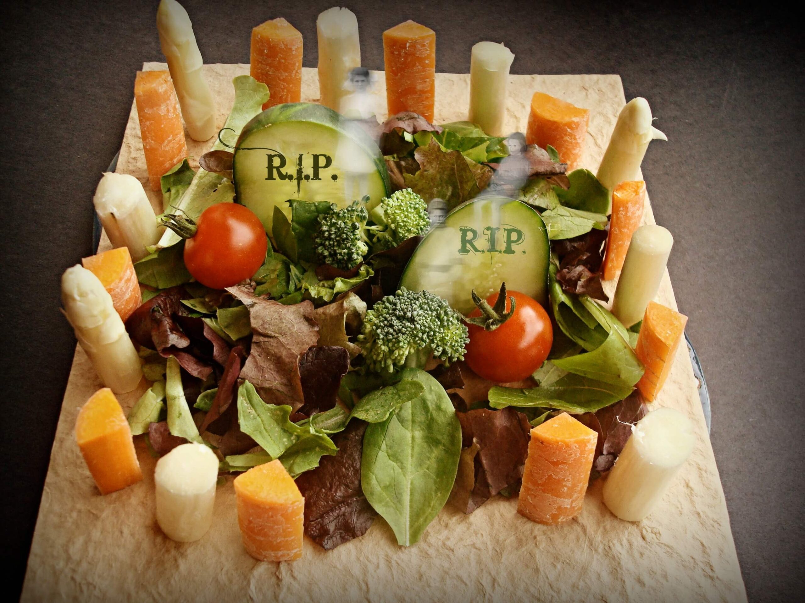 Halloween Graveyard Salad