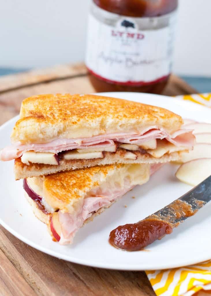 Ham and Apple Butter Grilled Cheese