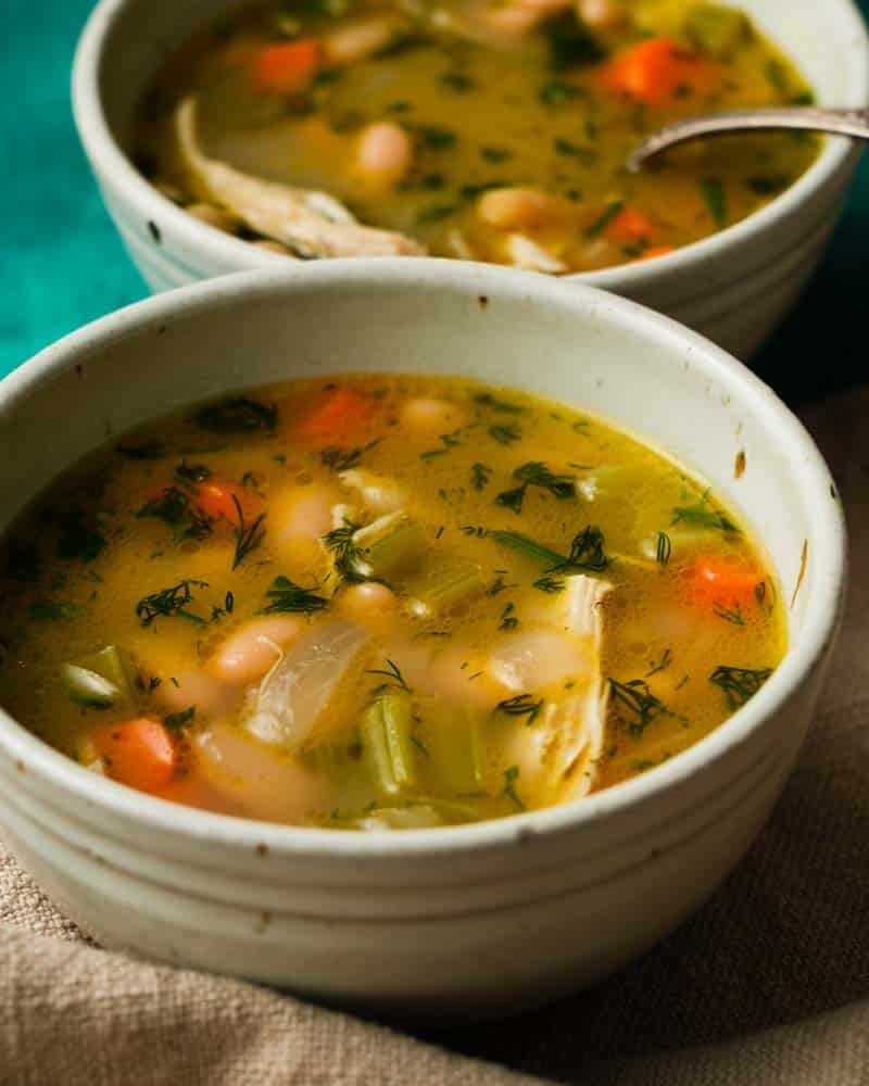 Lemon White Bean Chicken Soup