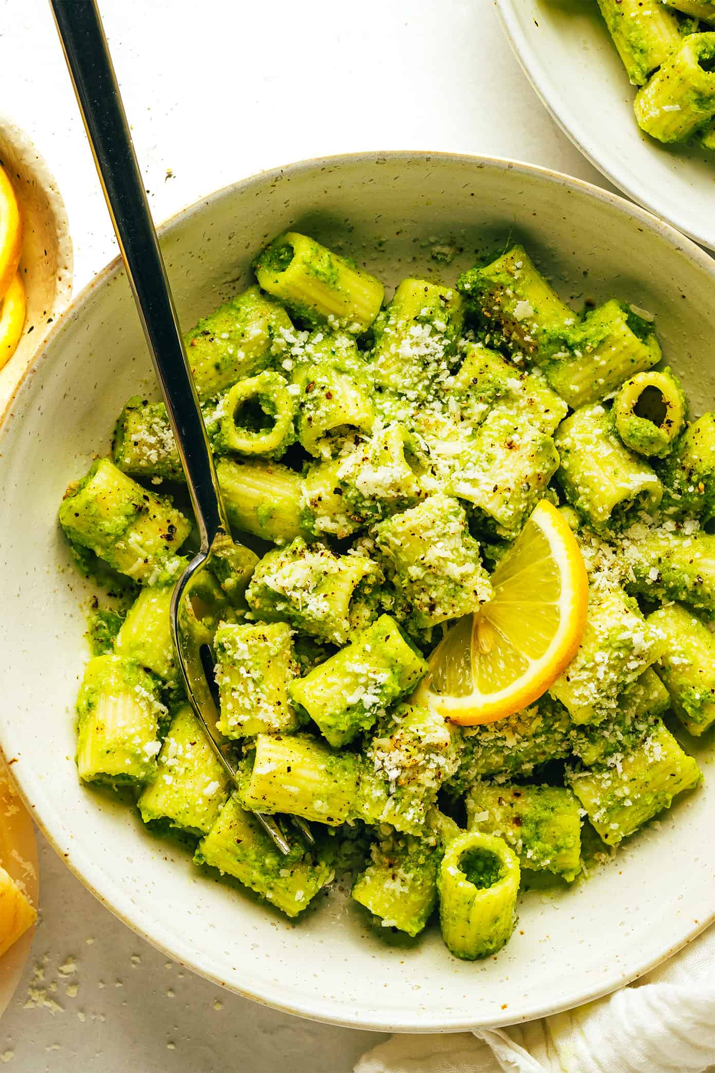 Lemony Broccoli Pesto Pasta