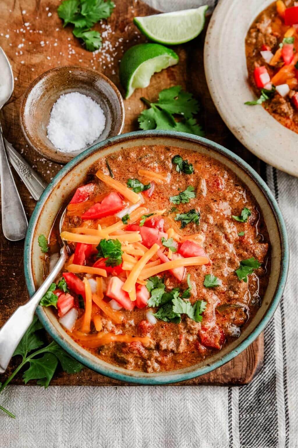 Low Carb Creamy Taco Soup