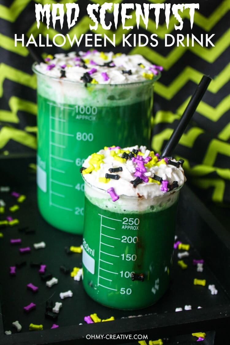 Mad Scientist Halloween Kids Drinks