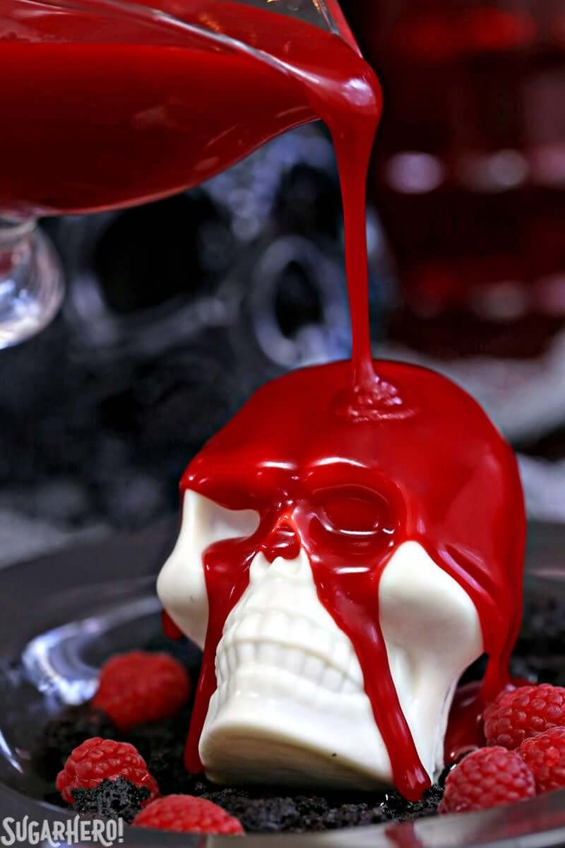 Melting Chocolate Skulls