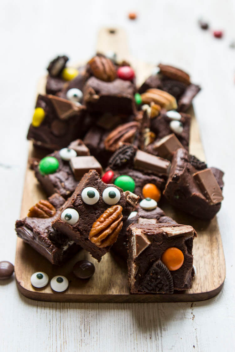 Microwave Halloween Fudge