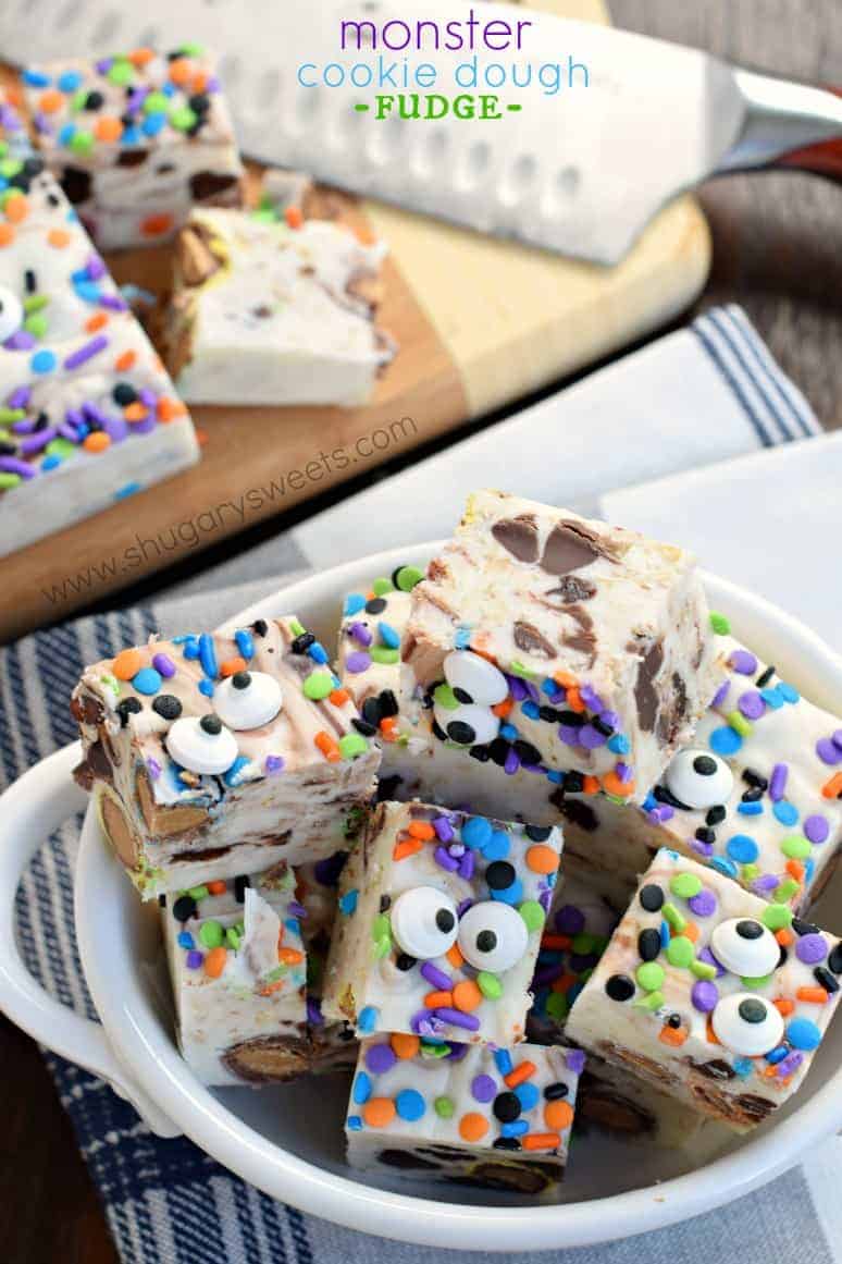 Monster Cookie Dough Fudge