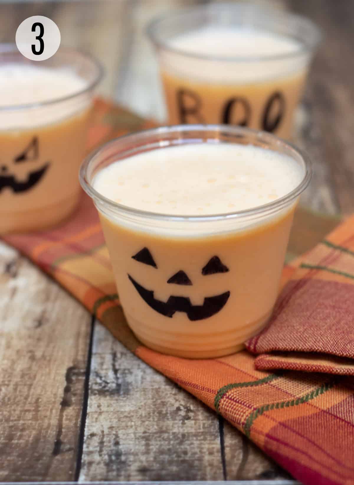 Orange Peach Halloween Smoothie