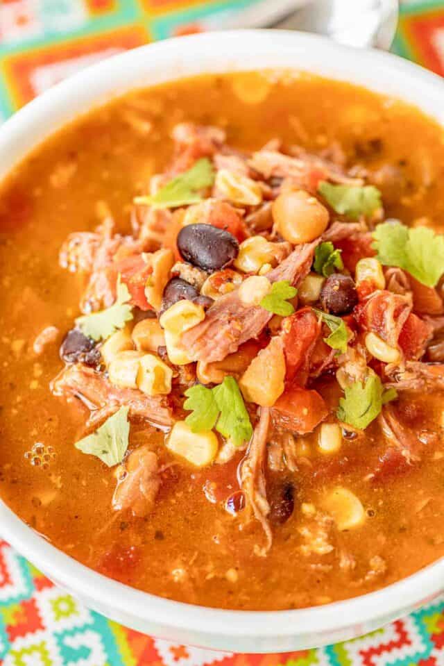 Pulled Pork Taco Soup