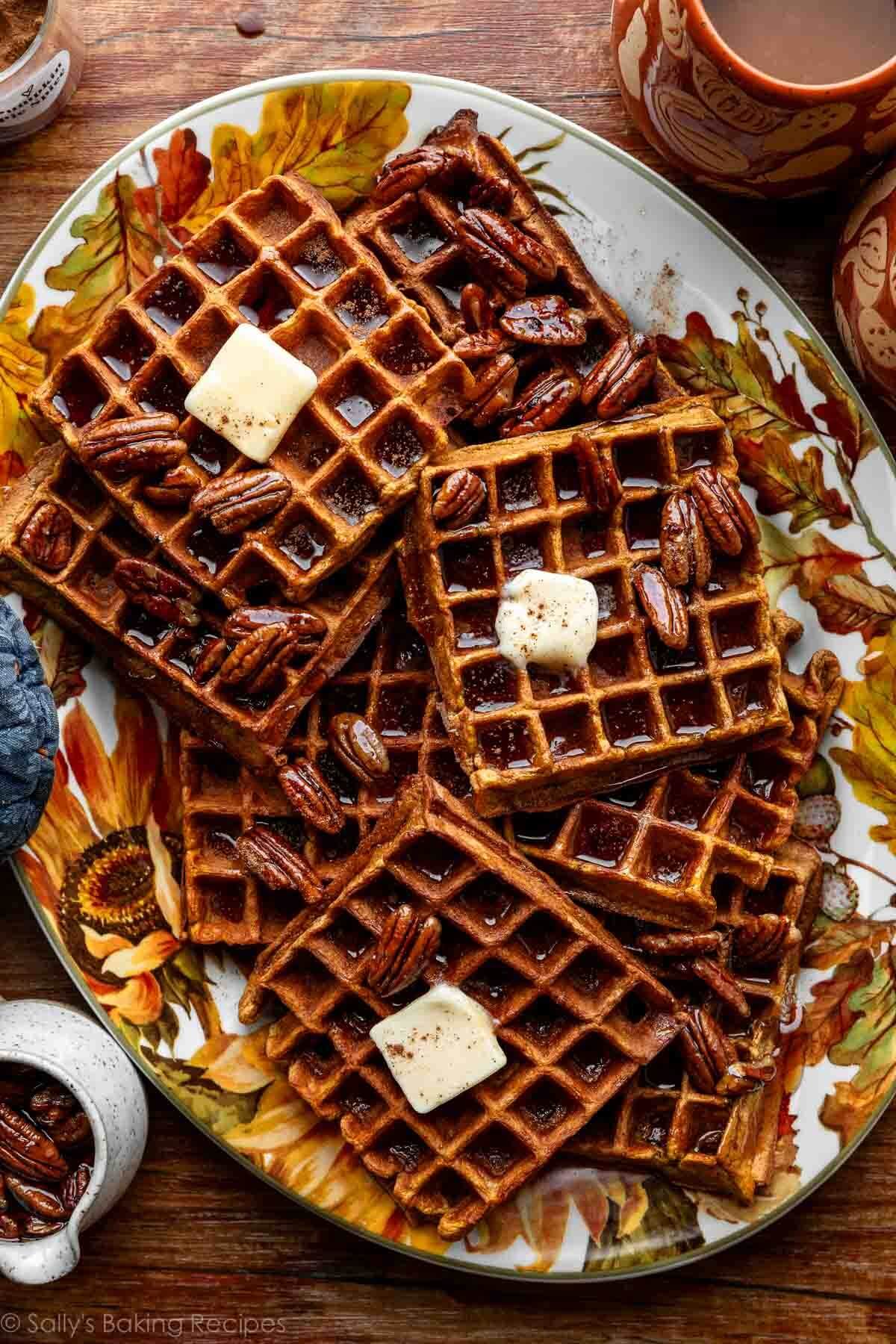 Pumpkin Spice Waffles