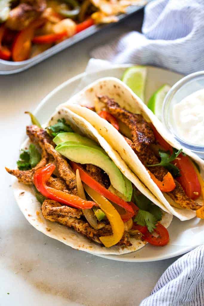 Sheet Pan Chicken Fajitas