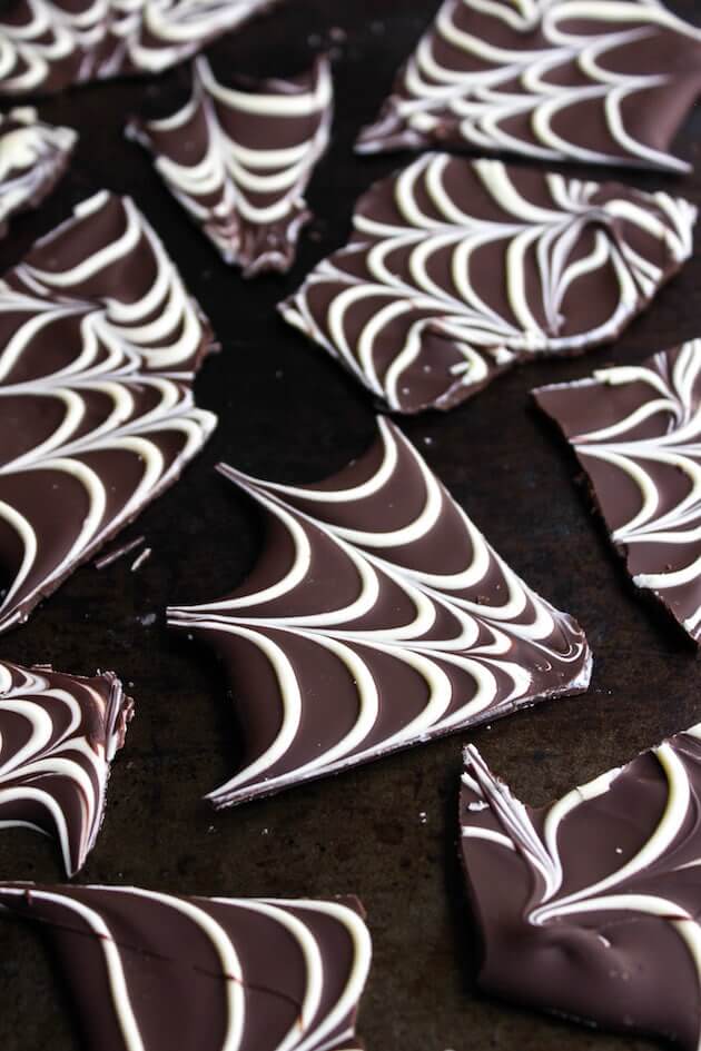 Spider Web Chocolate Bark + Video