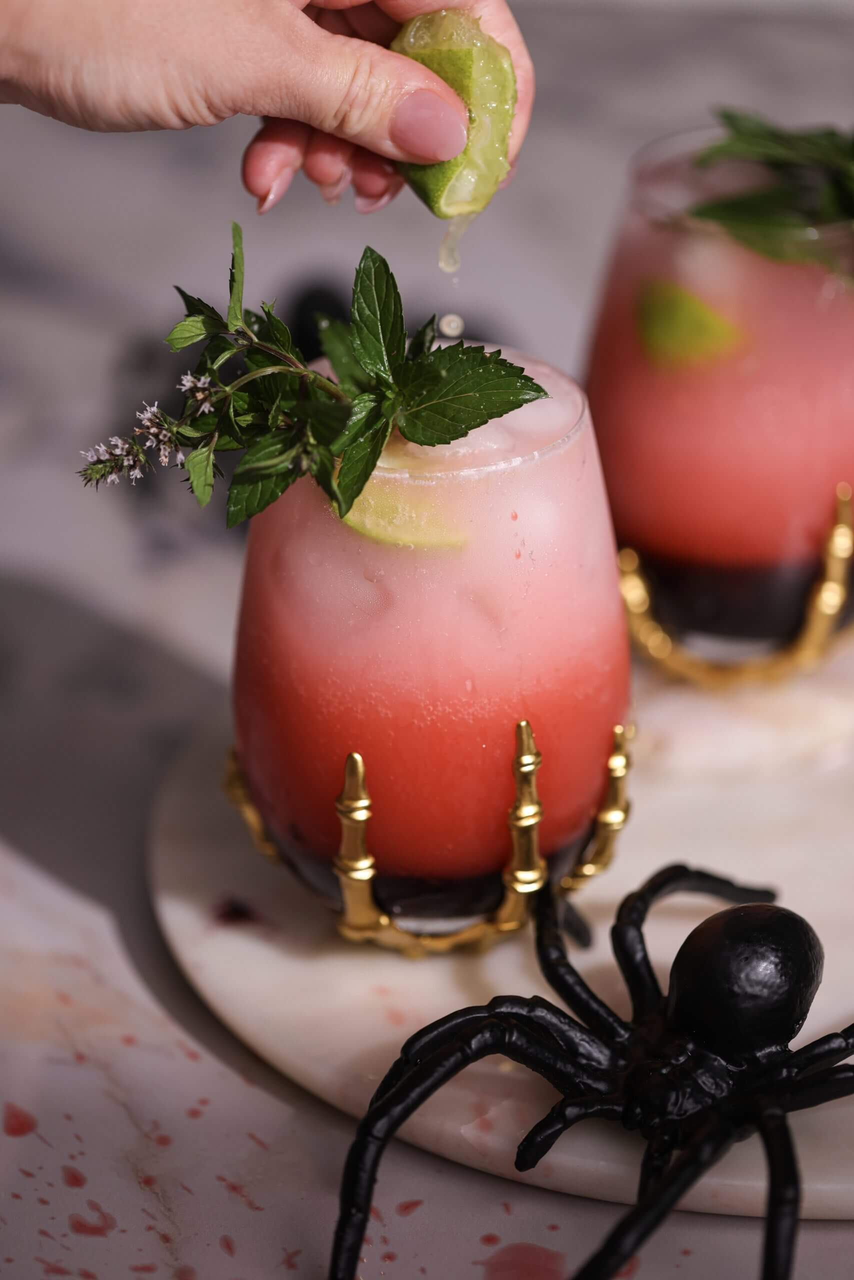 Spooky Boo-Berry Pomegranate Mocktail