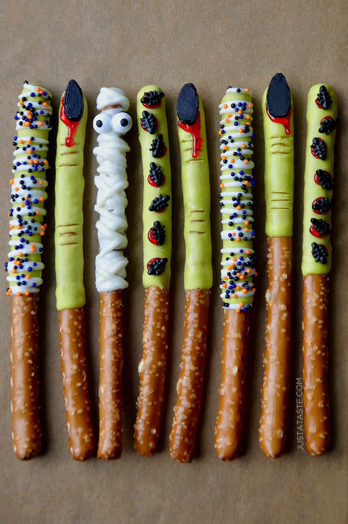 Spooky Fingers Halloween Pretzels