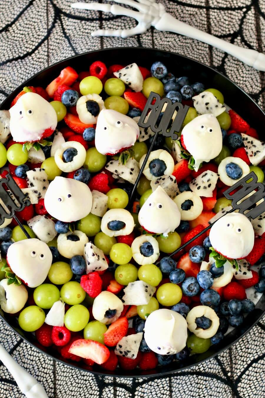 Spooky Halloween Fruit Salad