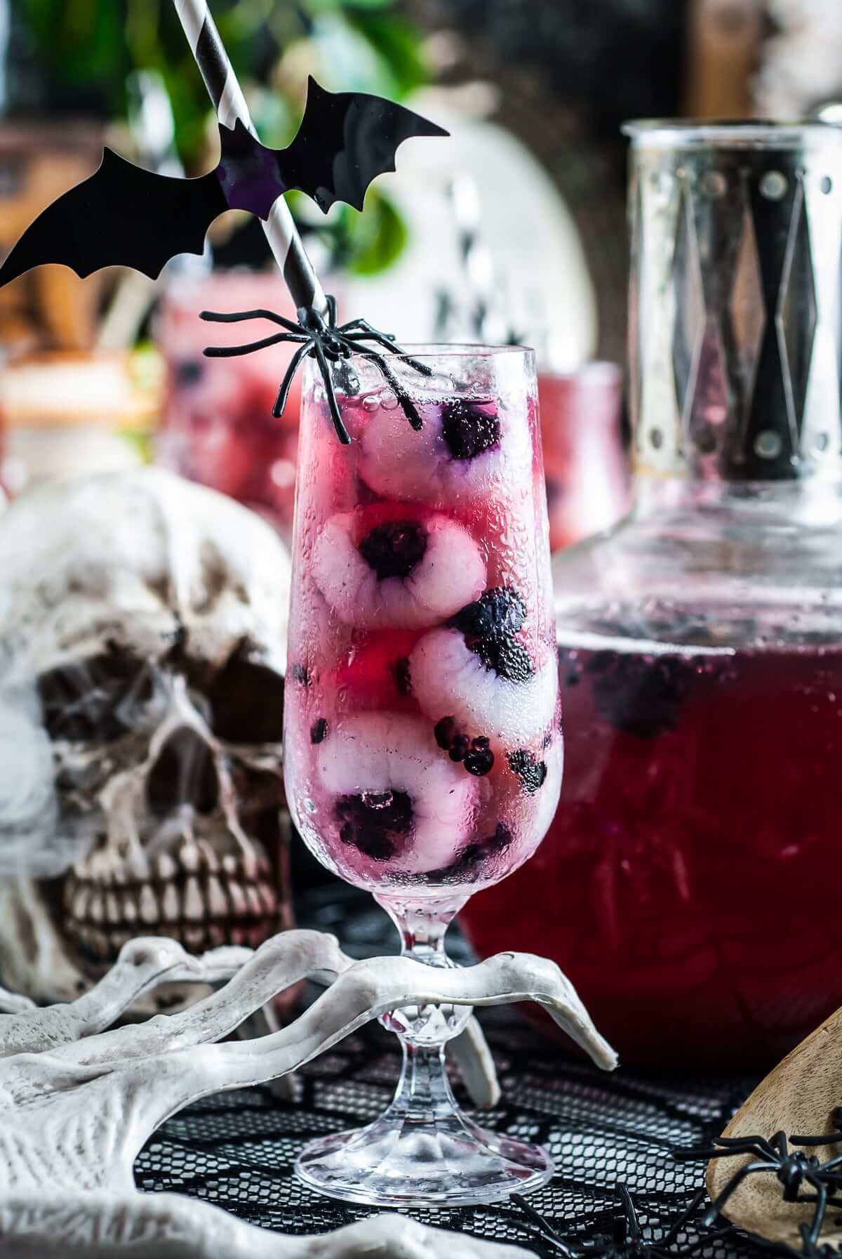 Spooky Halloween Punch With Eyeballs