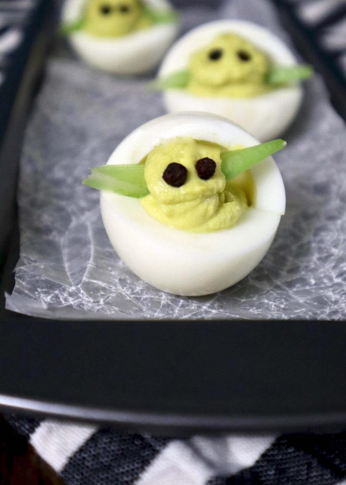 Baby Yoda Deviled Eggs With Avocado