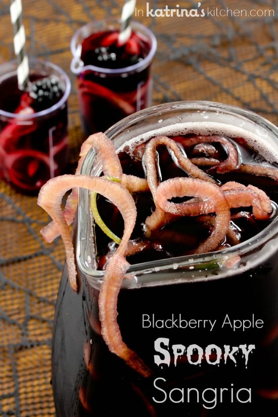 Blackberry Apple Spooky Sangria