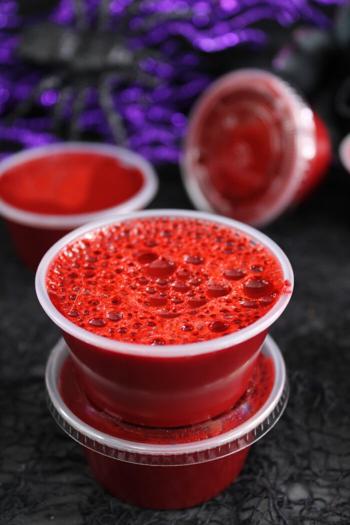 Blood Jello Shots